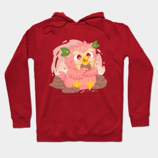 little peach owl with yith yummy cookie- for Men or Women Kids Boys Girls love owl Hoodie